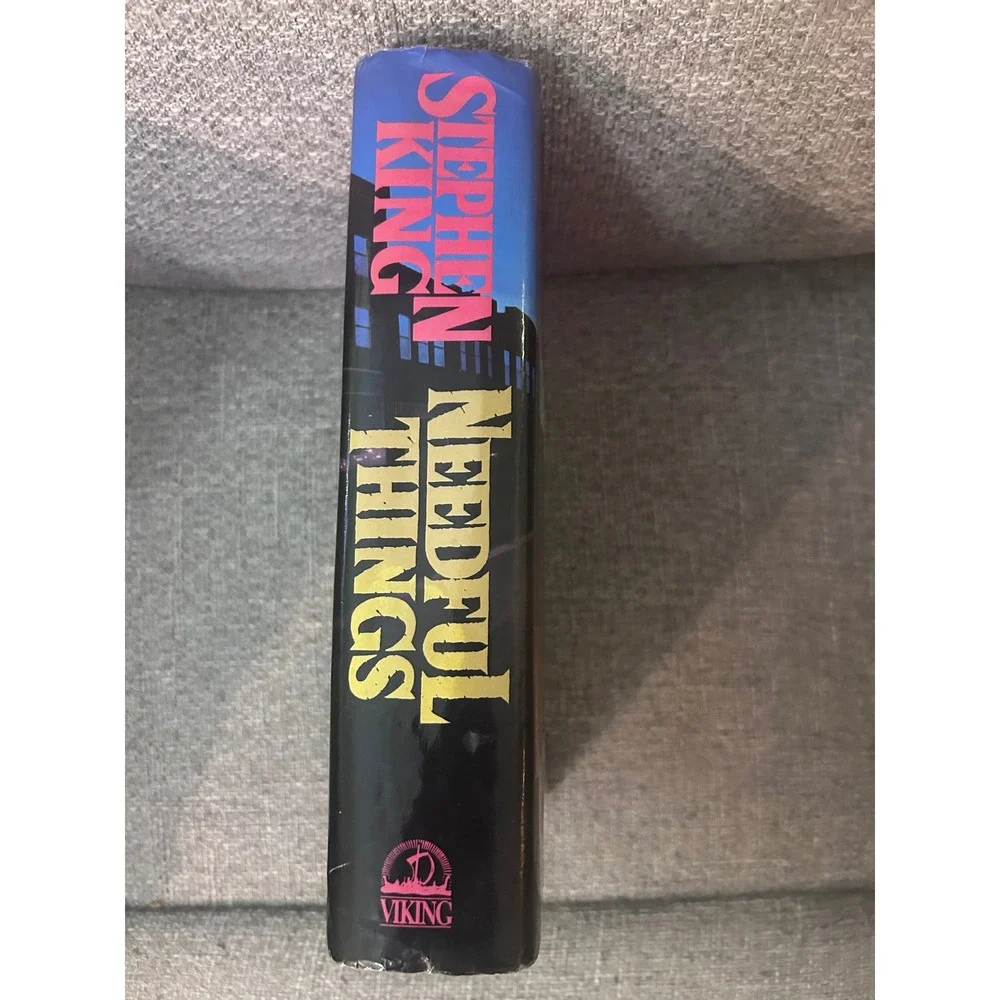 Stephen King Needful Things Book  Black First Edition Hardcover 1991 Viking